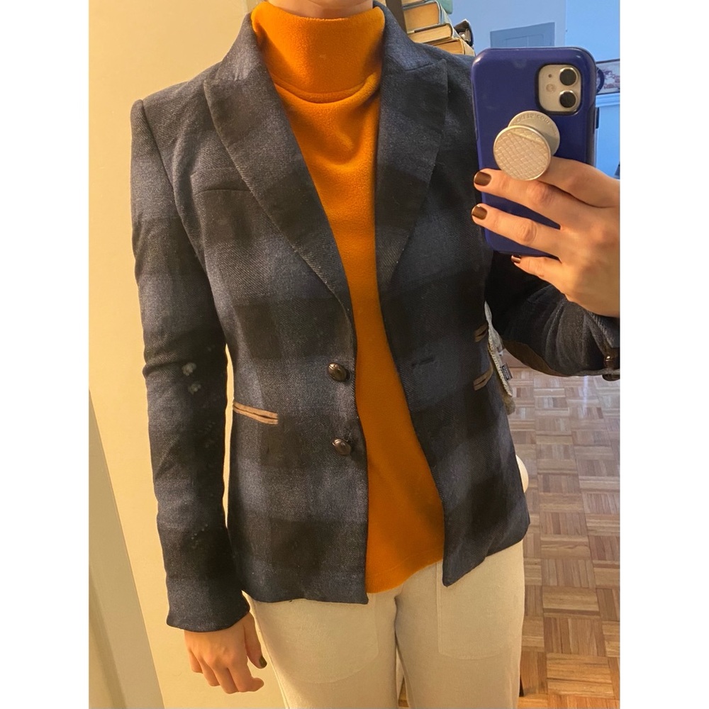 Veronica Beard Dickie Blazer Hudson Plaid Size 4